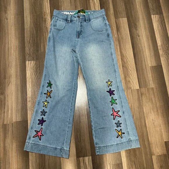 A.Lab Denim - A.LAB Ether Stars Blue Ultra Loose Jeans